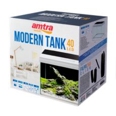 Аквариумный набор на 28 литров Amtra MODERN TANK 40 LED (ультрапрозрачное стекло)