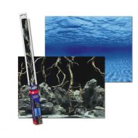 Задний фон для аквариума двухсторонний Aqua-Nova 100x50см TREE ROOTS/WATER L