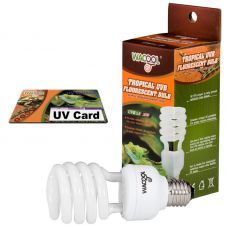 Лампа ультрафиолетовая для рептилий WACOOL Tropical UVB 5.0 26W + UV card