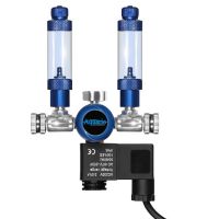 СО2-редуктор Aquario BLUE TWIN Professional с счетчиком пузырьков и электромагнитным клапаном