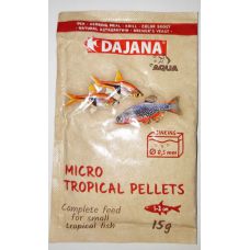 Корм для мальков и мелкой рыбы в гранулах Dajana MIKRO tropical pellets 80 мл