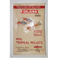 Корм для мелкой рыбы в гранулах Dajana MINI tropical pellets 80 мл