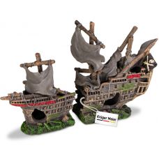 Декорация для аквариума Корабль Kruger Meier Pirate Ship 25x6x16см KM251017 Декорация для аквариума Корабль Kruger Meier Pirate Ship 25x6x16см KM251017