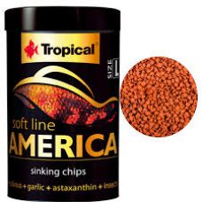 Корм Tropical Soft Line Amerika L для цихлид из Северной и Южной Америки (чипсы) 100мл 67433