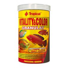 Корм Tropical Vitality and Colour Granulat для окраса у всех видов рыб (гранулы) 100мл 60443 Корм Tropical Vitality and Colour Granulat для окраса у всех видов рыб (гранулы) 100мл 60443