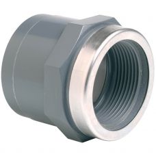 Муфта ПВХ Effast RGRMAR063G переходная, c металлическим кольцом d63x2" Муфта ПВХ Effast RGRMAR063G переходная, c металлическим кольцом d63x2"