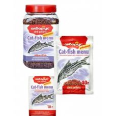 Корм АКВАРИУС Cat-fish menu для сомов (тонущие пеллеты) 40г
