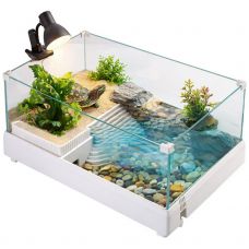 Террариум-аквариум для черепахи Kruger Meier CostaLuna 41×23×26 см с островком, фильтром и сливным отверстием Террариум-аквариум для черепахи Kruger Meier CostaLuna 41×23×26 см с островком, фильтром и сливным отверстием