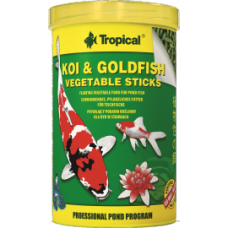 Корм Tropical KOI & GoldFish Vegetable Sticks 21л 40348